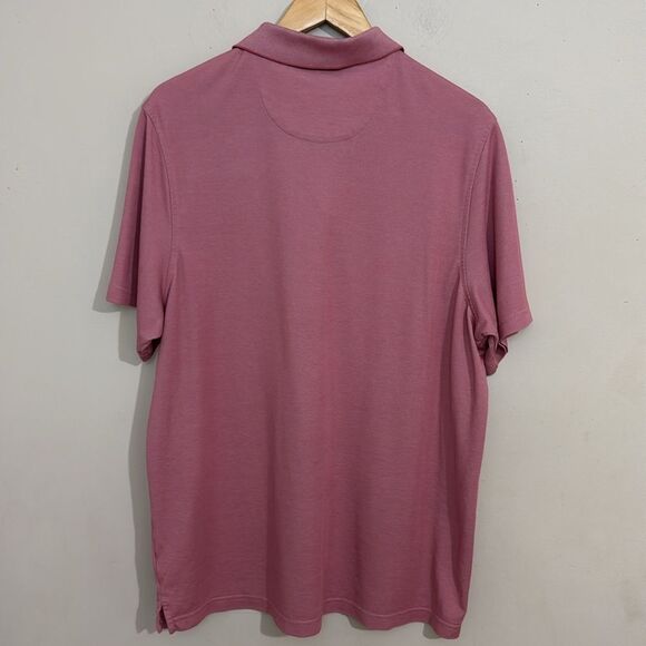 Tasso Elba Pima Blend Pink Polo Shirt size XL Classic Casual Design Resort Party - Picture 2 of 8